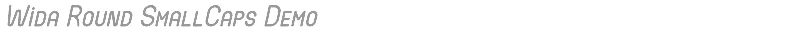 Wida Round font preview
